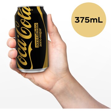 Coca-Cola Zero Caffeine Zero Sugar Soft Drink Cans 375mL x 30 pack