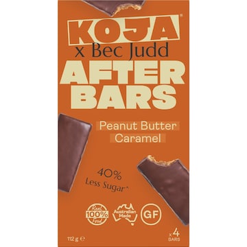 Koja Bec Judd After Bars Peanut Butter Caramel 112g 4 pack