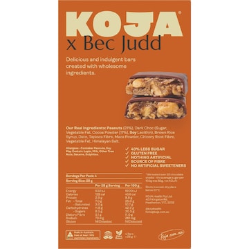 Koja Bec Judd After Bars Peanut Butter Caramel 112g 4 pack