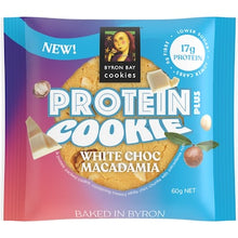 Byron Bay Cookies Protein Plus Cookie White Choc Macadamia 60g