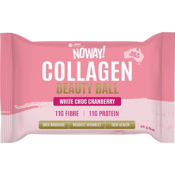 NOWAY! Collagen Beauty Ball White Choc Cranberry 40g
