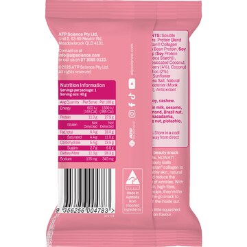 NOWAY! Collagen Beauty Ball White Choc Cranberry 40g
