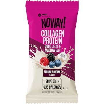 NOWAY! Collagen Protein Choc Jelly & Mallow Bar Berries & Cream 45g