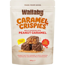 Wallaby Caramel Crispies Milk Chocolate Peanut 100g