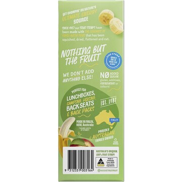 True Fruit Fruit Straps Apple & Banana 120g 6 pack