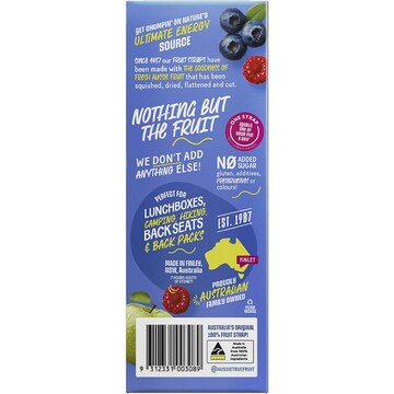 True Fruit Fruit Straps Wildberry 120g 6 pack