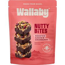 Wallaby Nutty Bites Roasted Cashew Cranberry 120g