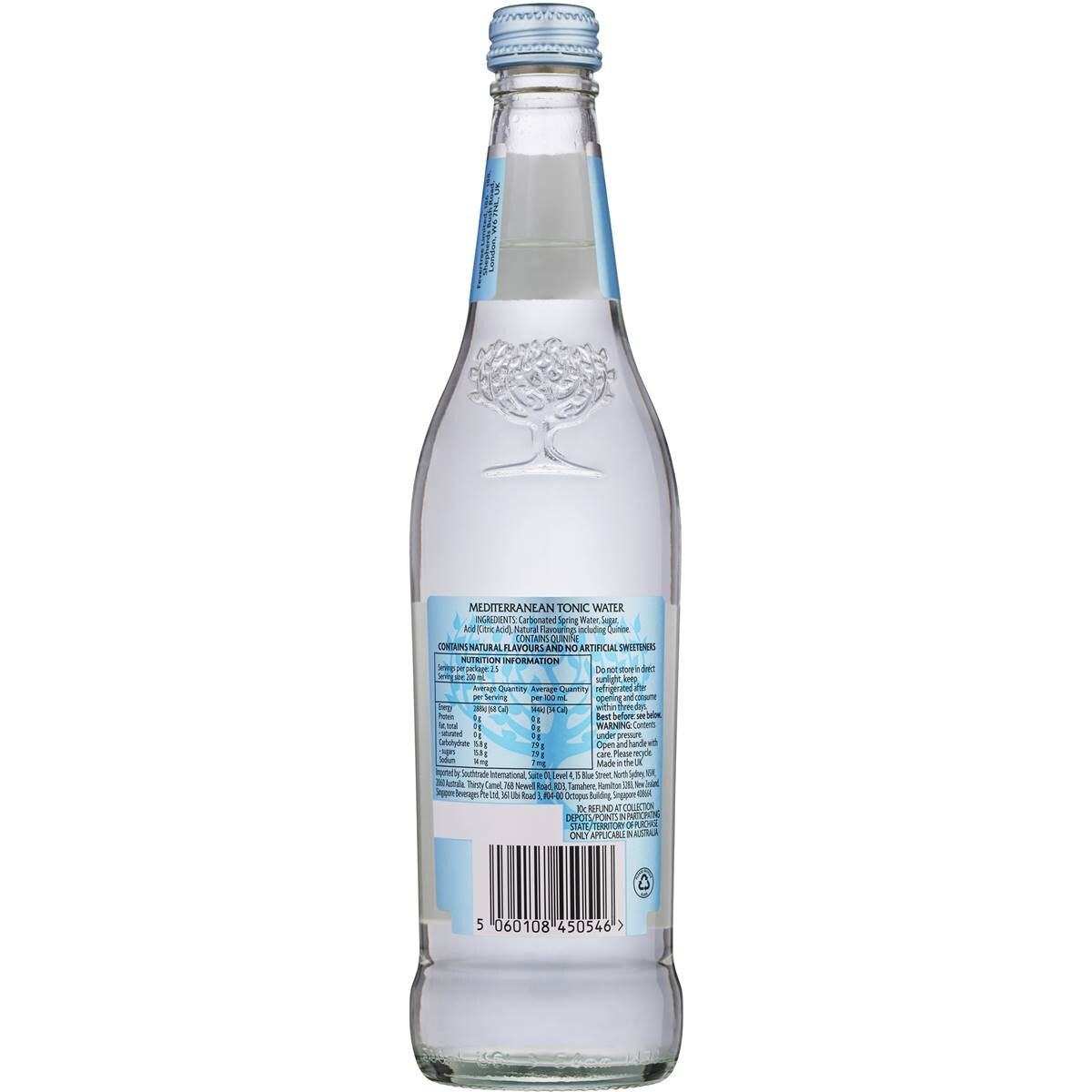 Fever-Tree Mediterranean Tonic Water Bottles 500mL