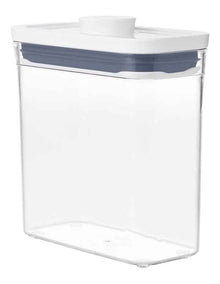 Pop Short Slim Rectangle Container 1.1L in Clear