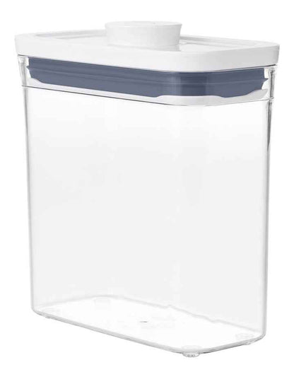 Pop Short Slim Rectangle Container 1.1L in Clear