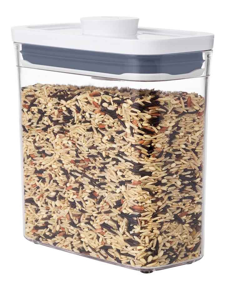 Pop Short Slim Rectangle Container 1.1L in Clear