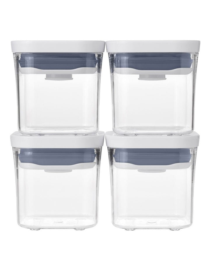 Pop Mini Container Set 4 Piece in Clear