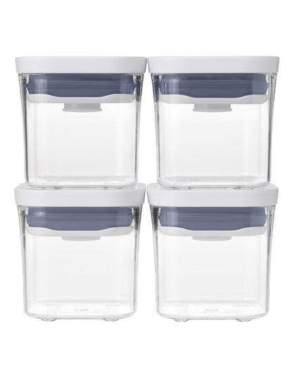 Pop Mini Container Set 4 Piece in Clear