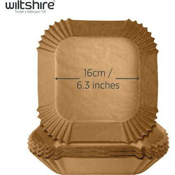 Wiltshire Air Fryer Liners 16cm Square 50 pack