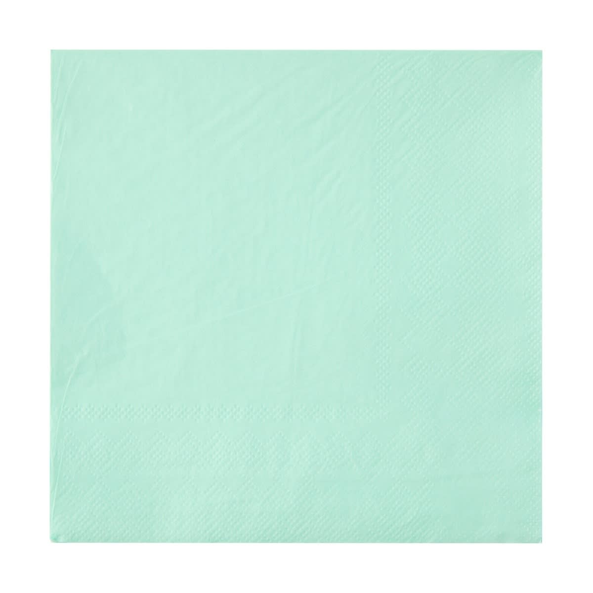 20 Piece Pastel Green Paper Napkins