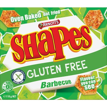 Arnott's Gluten Free Shapes Barbecue 110g
