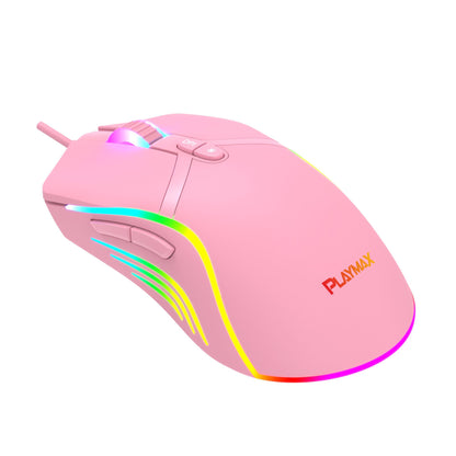 Playmax Pink Taboo RGB Gaming Mouse