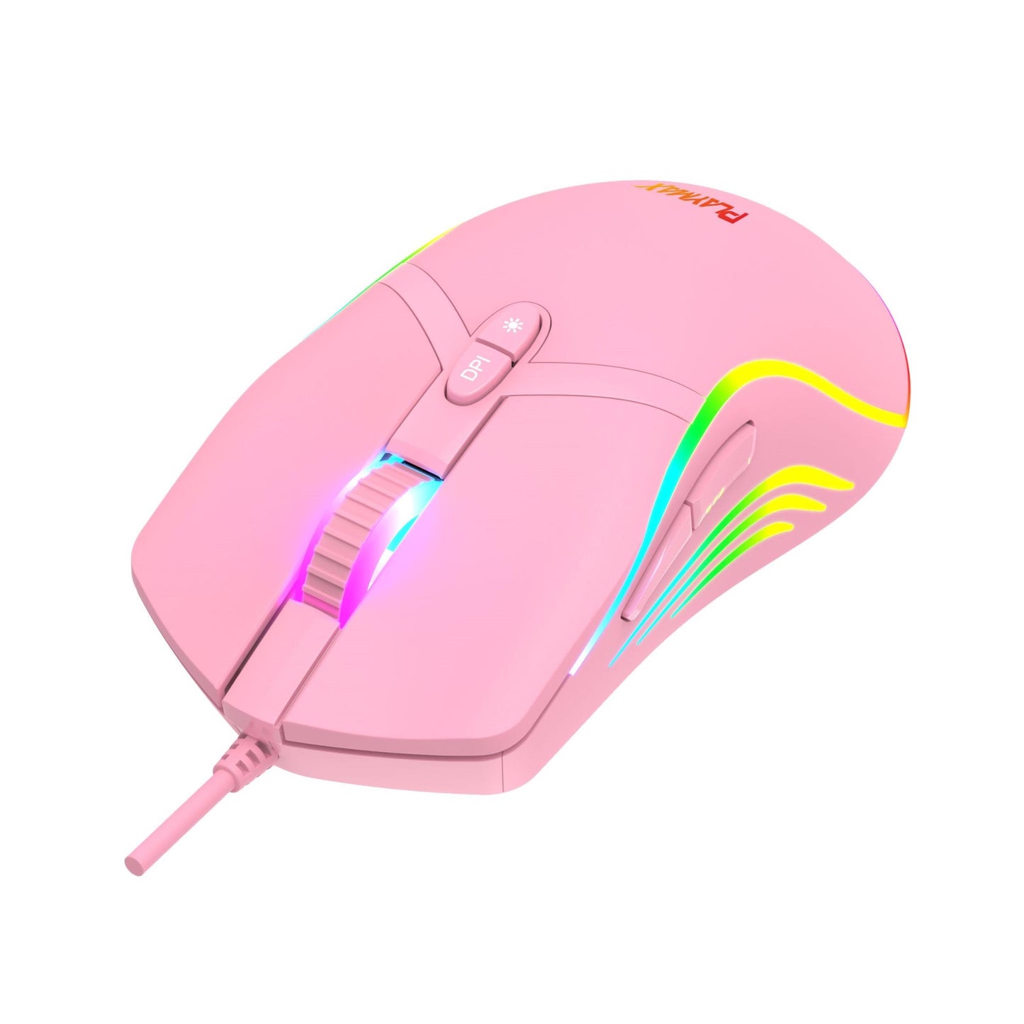 Playmax Pink Taboo RGB Gaming Mouse