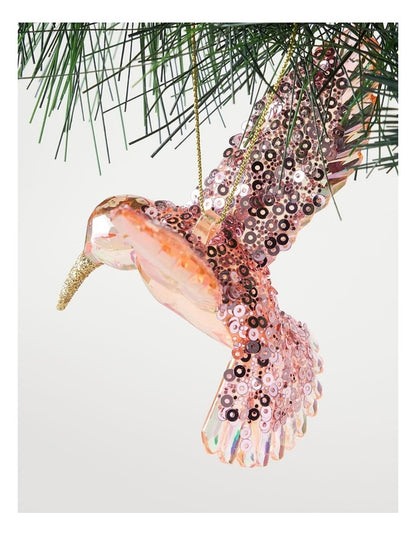 Luxe Christmas Pink and Gold Plastic Honeybird