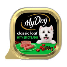 MY DOG ADULT WET DOG FOOD CLASSIC LOAF WITH JUICY LAMB TRAY 100G