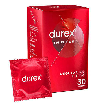 Durex Thin Feel Regular Fit Extra Sensitive Condoms 30 pack
