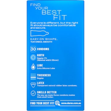 Durex Original Regular Fit Condoms 30 pack