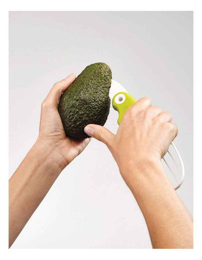 GoAvocado 3 in 1 Avocado Slicer Tool in White/Green