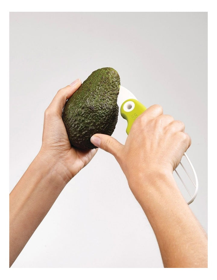 GoAvocado 3 in 1 Avocado Slicer Tool in White/Green