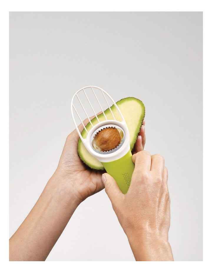 GoAvocado 3 in 1 Avocado Slicer Tool in White/Green