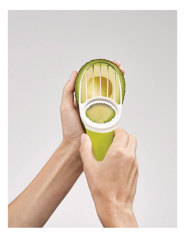 GoAvocado 3 in 1 Avocado Slicer Tool in White/Green