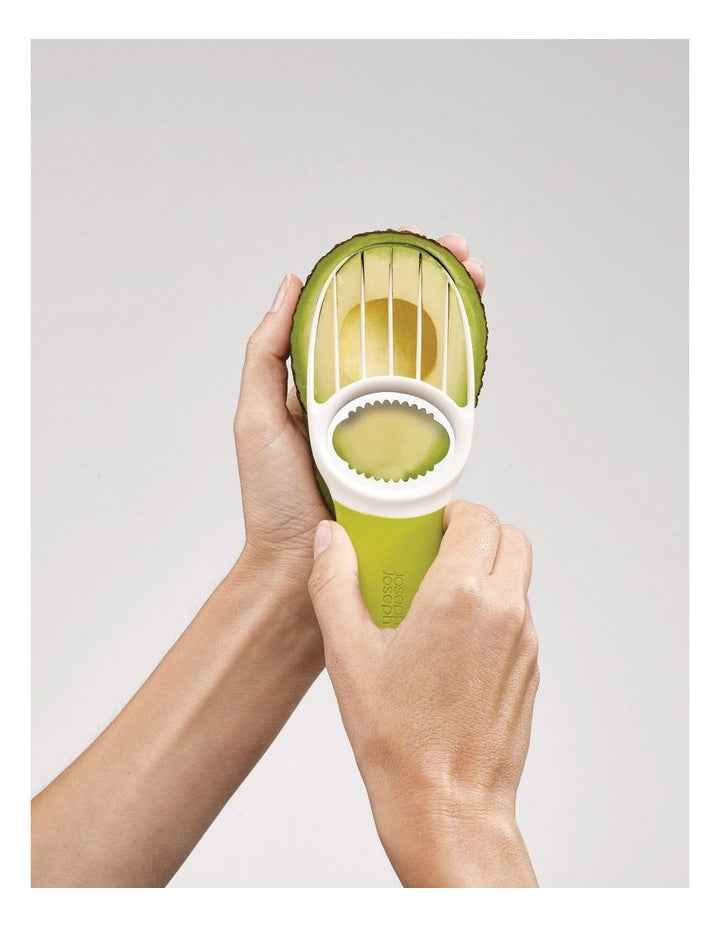 GoAvocado 3 in 1 Avocado Slicer Tool in White/Green