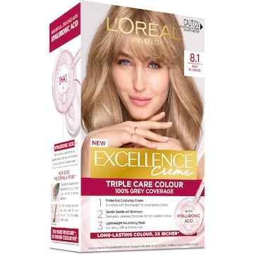 L'Oreal Paris Excellence Creme Hair Colour 8.1 Ash Blonde each