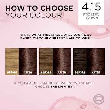 L'Oreal Paris Excellence Creme Hair Colour 4.15 Dark Frosted Brown each