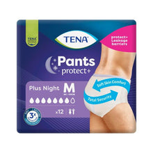 TENA PLUS NIGHT PANTS SIZE M 12 PACK
