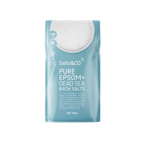 SALTS & CO EPSOM & DEAD SEA BATH SALT 750G