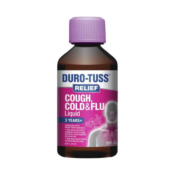 DURO-TUSS RELIEF COUGH + COLD & FLU 200ML
