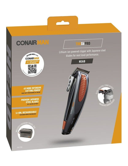 X6 Pro Hair Clipper in Grey/Orange VSM1100A
