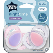 Tommee Tippee Closer To Nature Night-Time Soothers 18 To 36 Months 2 Pack