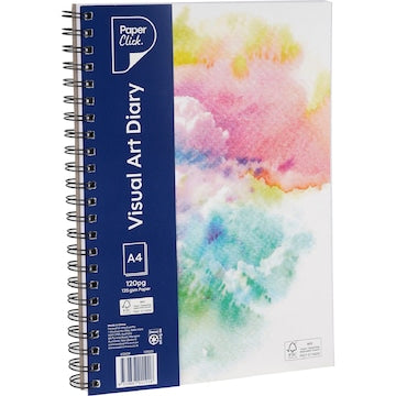 Paperclick A4 Visual Art Diary 120 Pages each