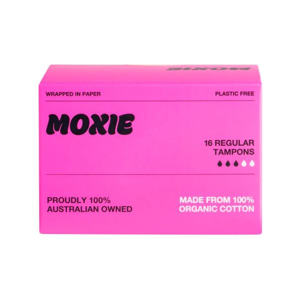 MOXIE TAMPONS 100% ORGANIC COTTON REGULAR 16PK