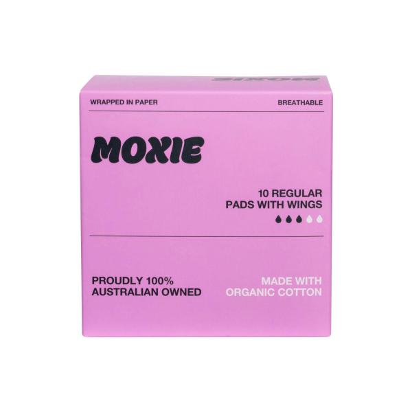 MOXIE PADS ORGANIC DAY REGULAR 10PK