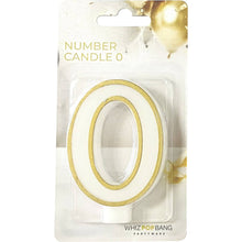 Whiz Pop Bang Number Candle 0 Assorted Each