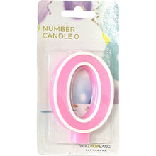 Whiz Pop Bang Number Candle 0 Assorted Each