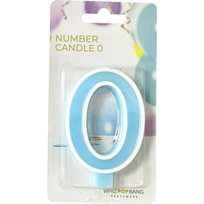 Whiz Pop Bang Number Candle 0 Assorted Each