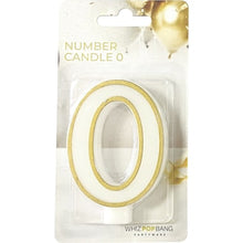 Whiz Pop Bang Number Candle 0 Assorted each
