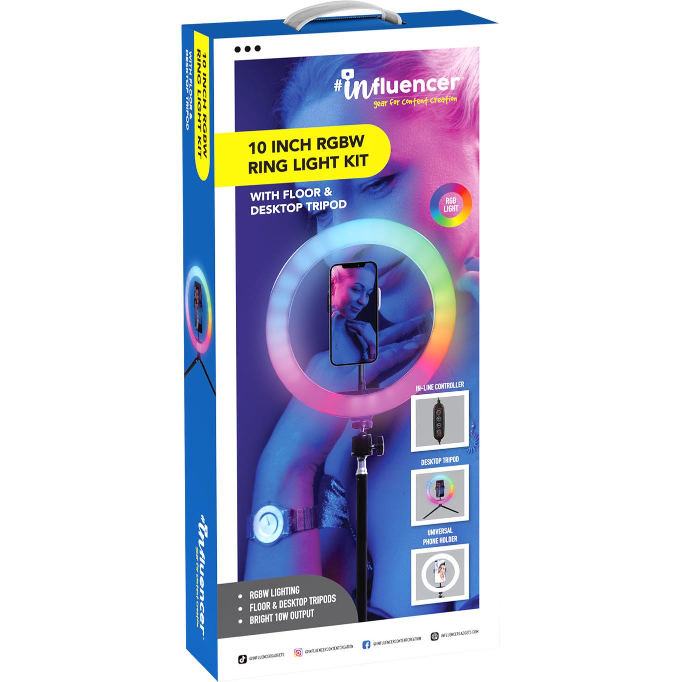 Influencer 10" RGBW Ring Light Kit