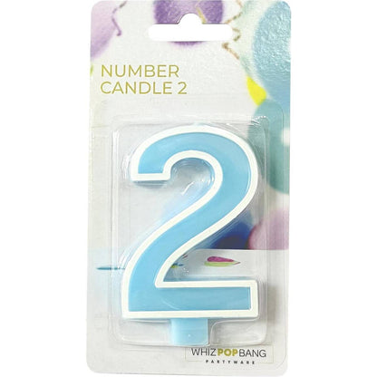 Whiz Pop Bang Number Candle 2 Assorted each