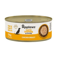 APPLAWS TASTE TOPPERS DOG TIN CHICKEN BREAST IN BROTH DOG FOOD 156 GRAM