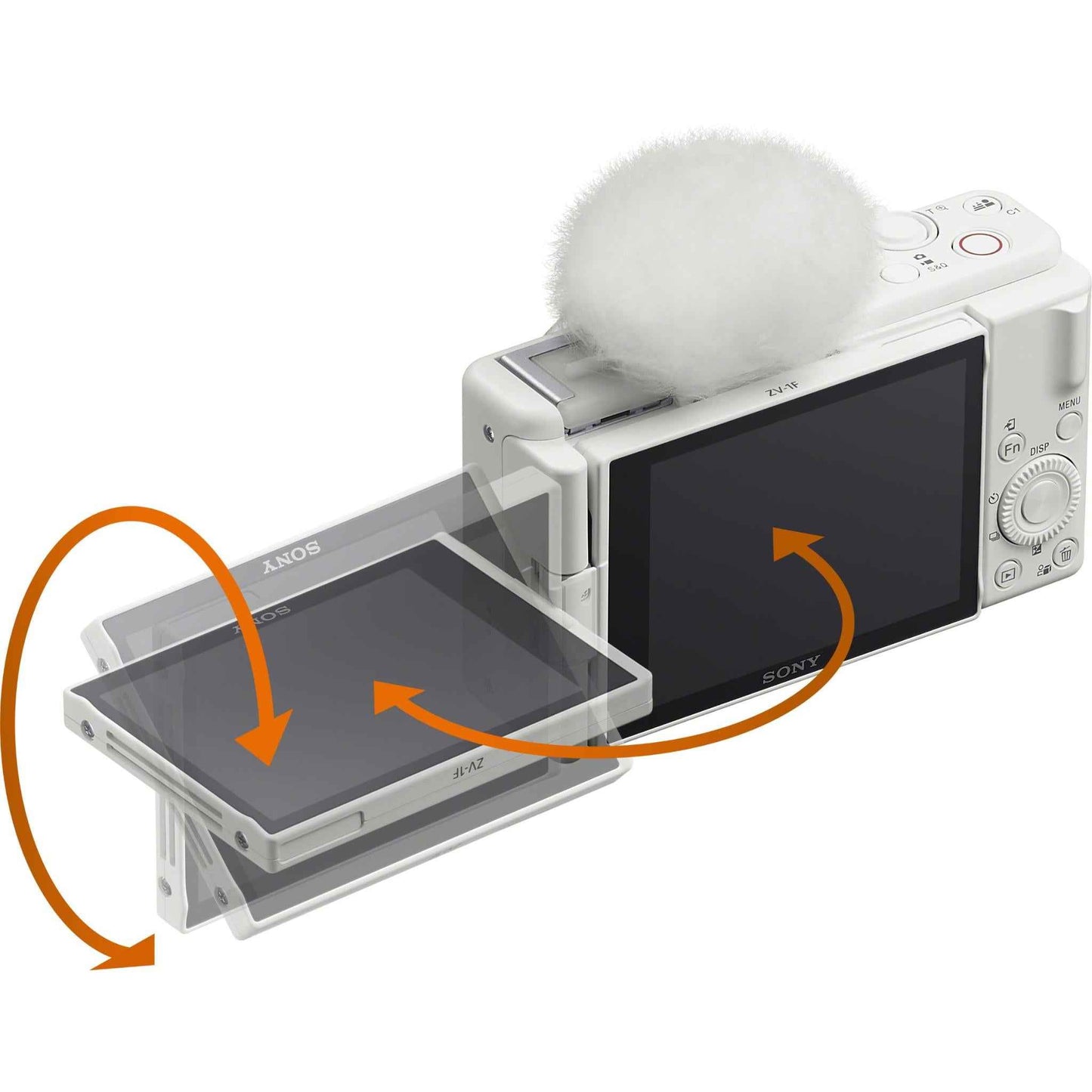 Sony CyberShot ZV-1F 4K Vlog Camera (White)