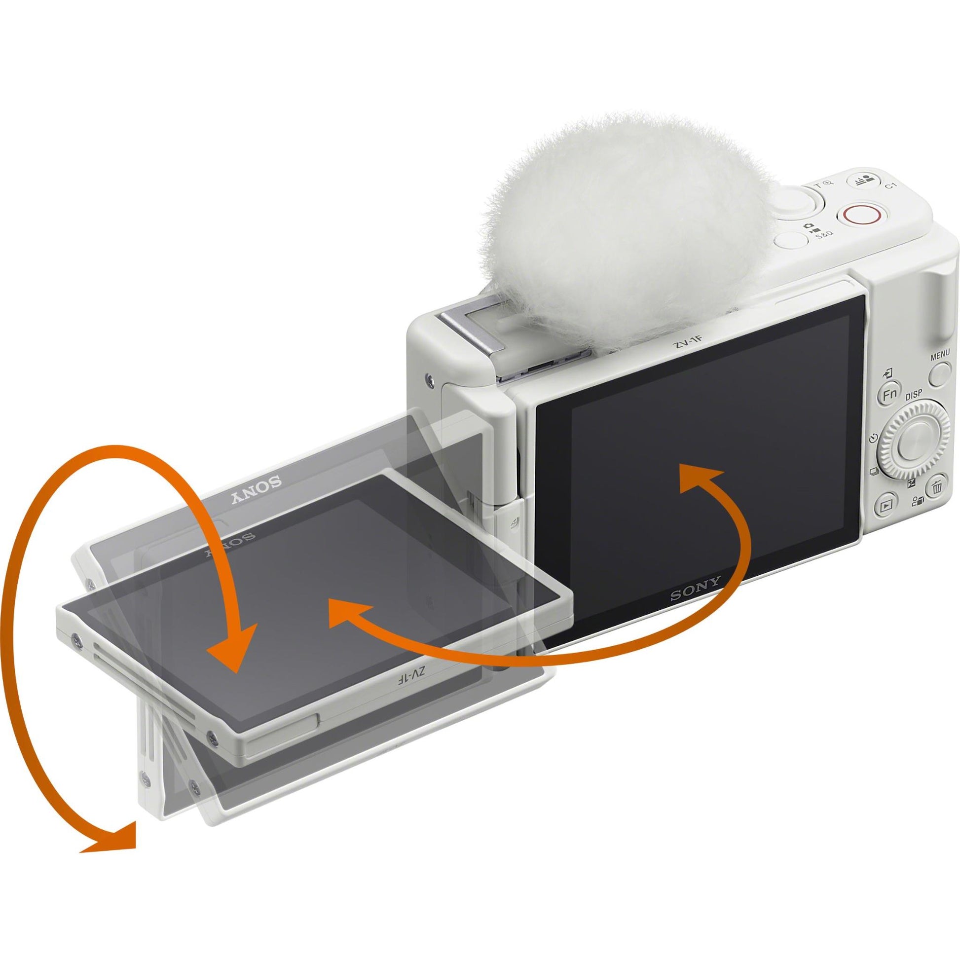 Sony CyberShot ZV-1F 4K Vlog Camera (White)